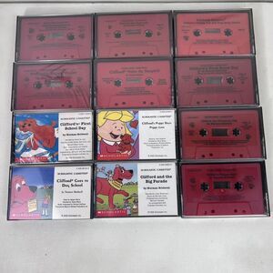 12 Clifford The Big Red Dog Scholastic Audiobook Cassette Tapes 10 New 2 used C2
